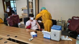 Kegiatan Vaksinasi Covid-19 dosis II Bagi Pegawai BNNK Bandung Barat