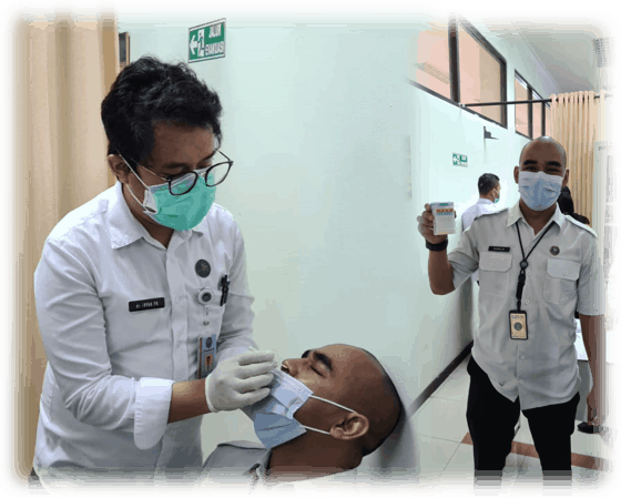 Test Urine & Swab Rapid-Antigen Pegawai BNNK Bandung Barat