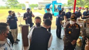 Pemusnahan Barang Bukti Narkotika Jenis Ganja Hasil Ungkap Kasus BNNP Jabar dan BNNK Bandung Barat
