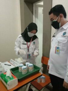 Dukungan Pelaksanaan Tes Urine Dalam Rangka Kunjungan Kerja RI 1 Ke Pusdiklatpasus Batujajar.