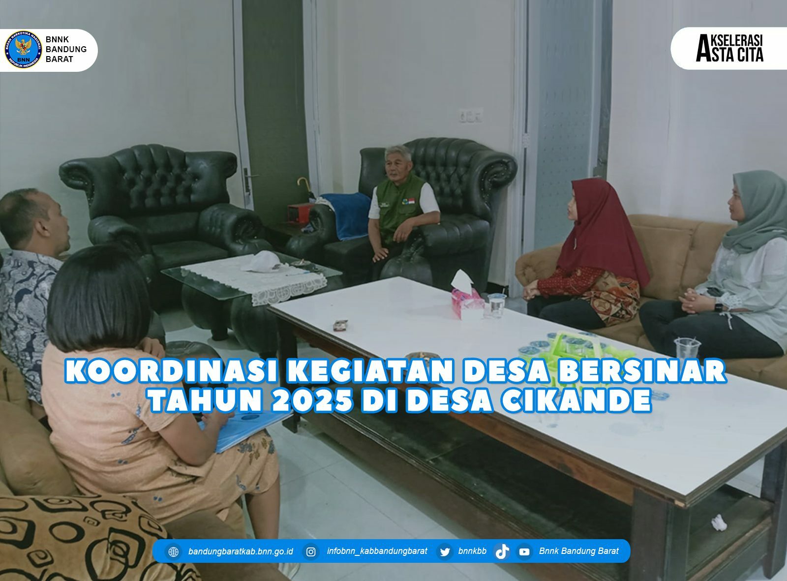 Koordinasi Kegiatan Desa Bersinar Tahun 2025 di Desa Cikande Koordinasi Kegiatan Desa Bersinar Tahun 2025 di Desa Cikande