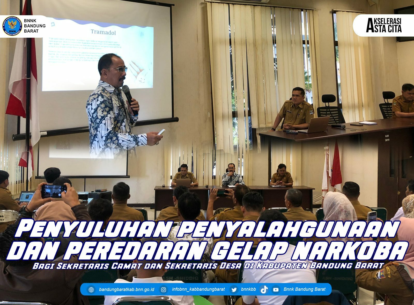 Penyulan Bahaya Narkoba Bagi Sekretaris Camat dan Sekretaris Desa di Kabupaten Bandung Barat