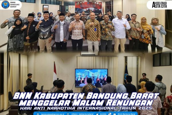 BNN Kabupaten Bandung Barat menggelar Malam Renungan Hari Anti Narkotika Internasional (HANI) 2025